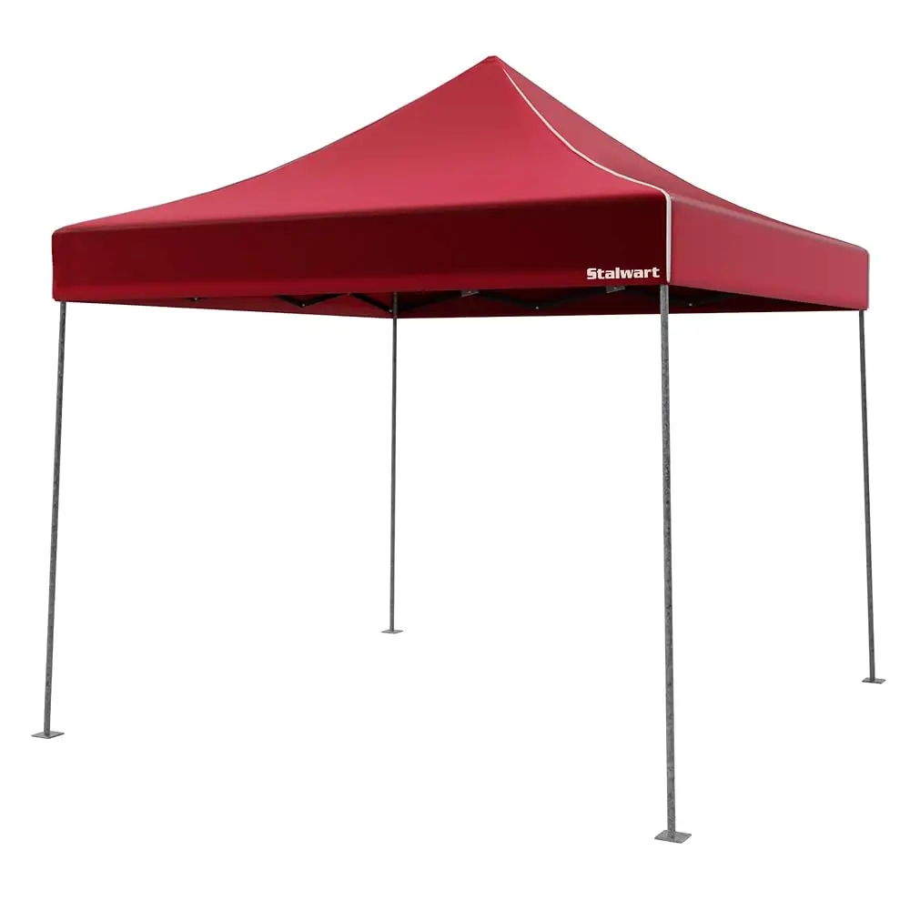 

Pop-Up Outdoor Canopy Shade - 10X10 Water-Resistant Party Tent With Setup And Portable Carrying Bag For Storage Or Transport By