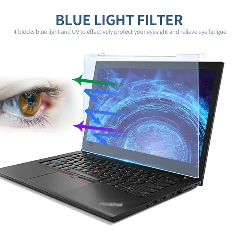 Laptop Screen Protector Hanging Blue Light Blocking Anti-UV High-transmittance Film for 12.5" 13.3" 14" 15.6'' 17.3" Laptop 16:9