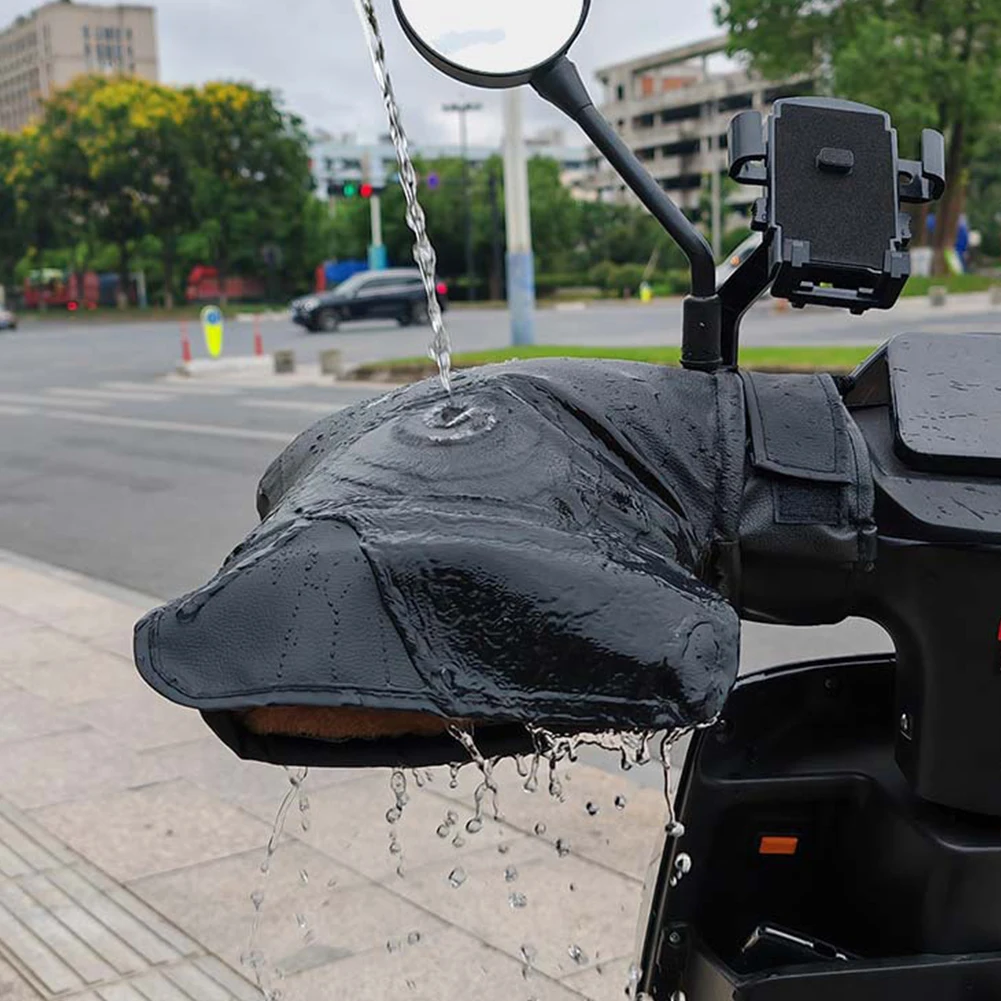 

Мотоциклетные муфты на руль с подогревом, водонепроницаемые велосипедные теплые перчатки для рук, ветрозащитные светоотражающие перчатки для велосипеда, MTB, мотоцикла, скутера