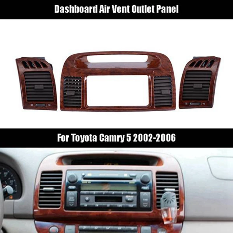 

Car Air Vent Outlet For Toyota Camry 2002-2007 Fascia Auto Stereo Panel Mounting CD DVD Radio Dashboard Spare Parts