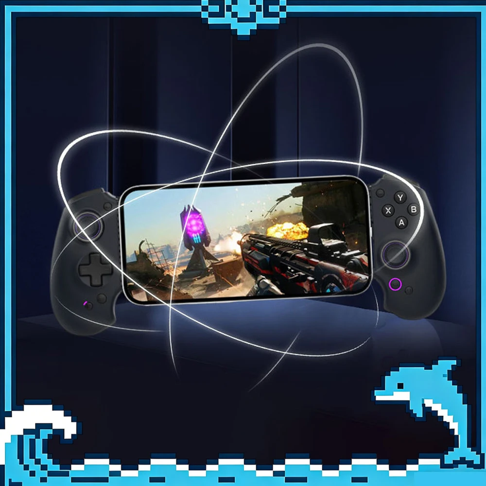 Abxylute S9 Stretch Game Controller Android IOS Type-C Bluetooth Mobile Phone Gamepad For Delta Action Path Of Exile 2 Gamer