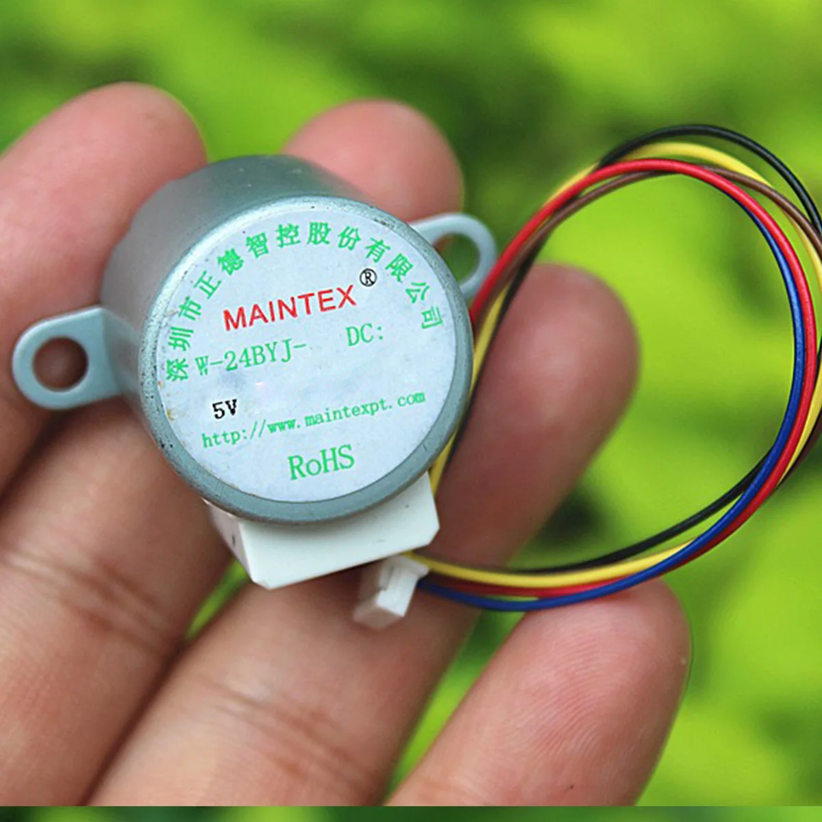 Bild 6: DC5V Mini 24mm Schrittmotor 24BYJ 4-Phasen 5-Draht Schrittmotor Kleiner Verzögerungsmotor Getriebe mit Kabel
