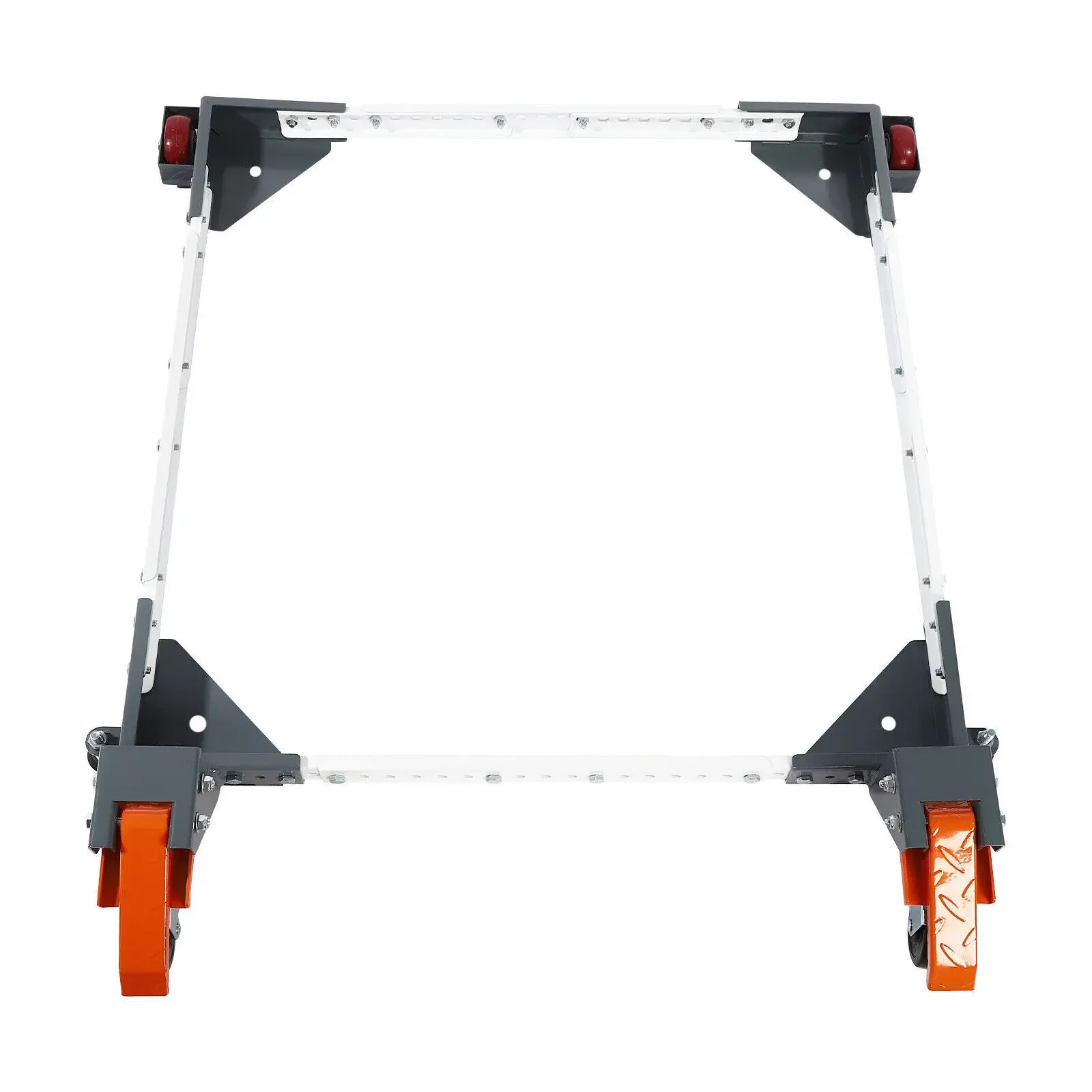 قاعدة متنقلة شديدة التحمل 600 رطل مقاس 20 × 52 بوصة قابلة للتعديل - عجلات صناعية مع 3 بوصات لأدوات الآلات ومعدات الورش