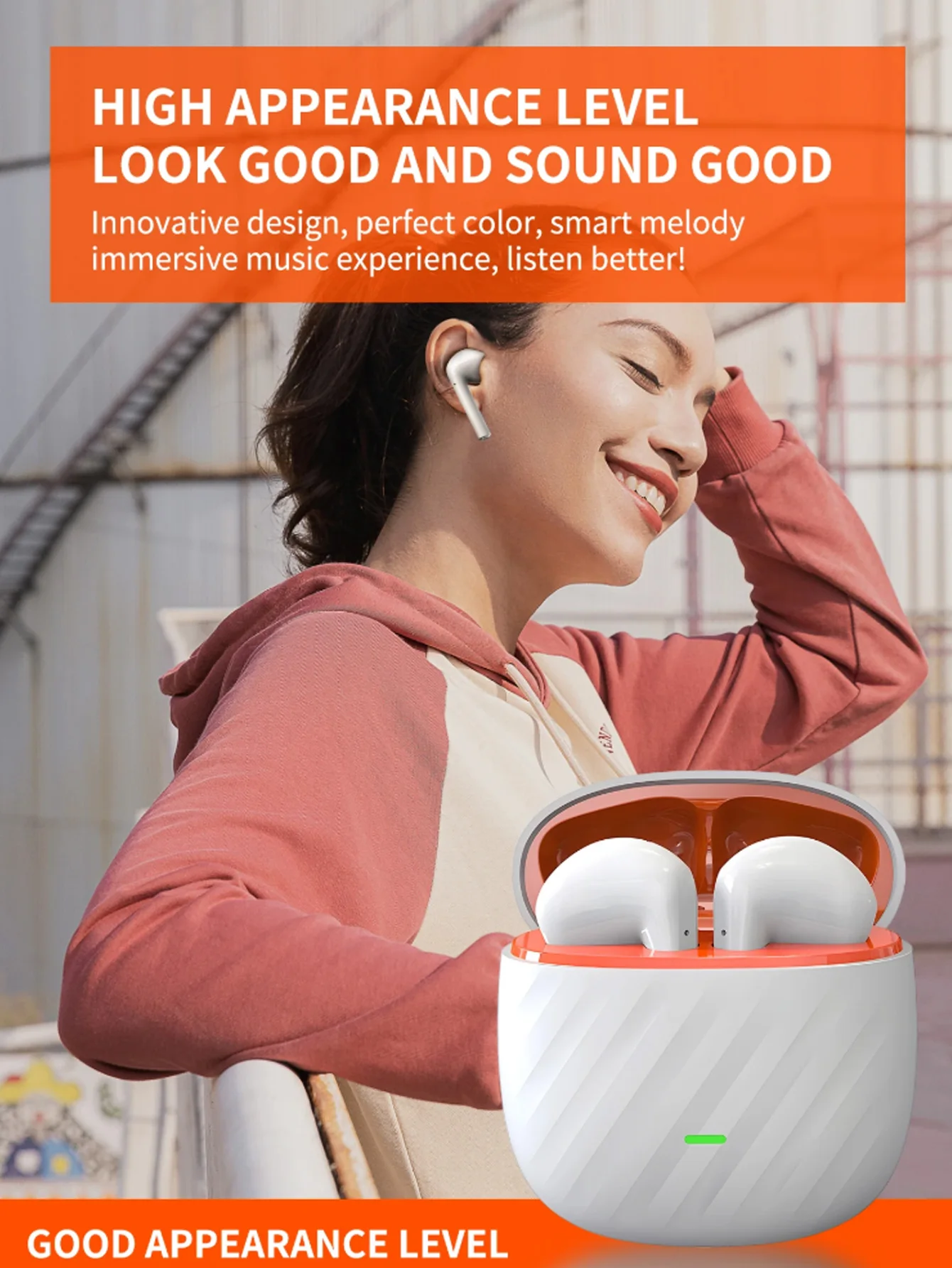 

G08 PRO - Bluetooth headphones, in-ear type, 5.3 hours of ultra-long battery life, high-definition sound quality, low latency