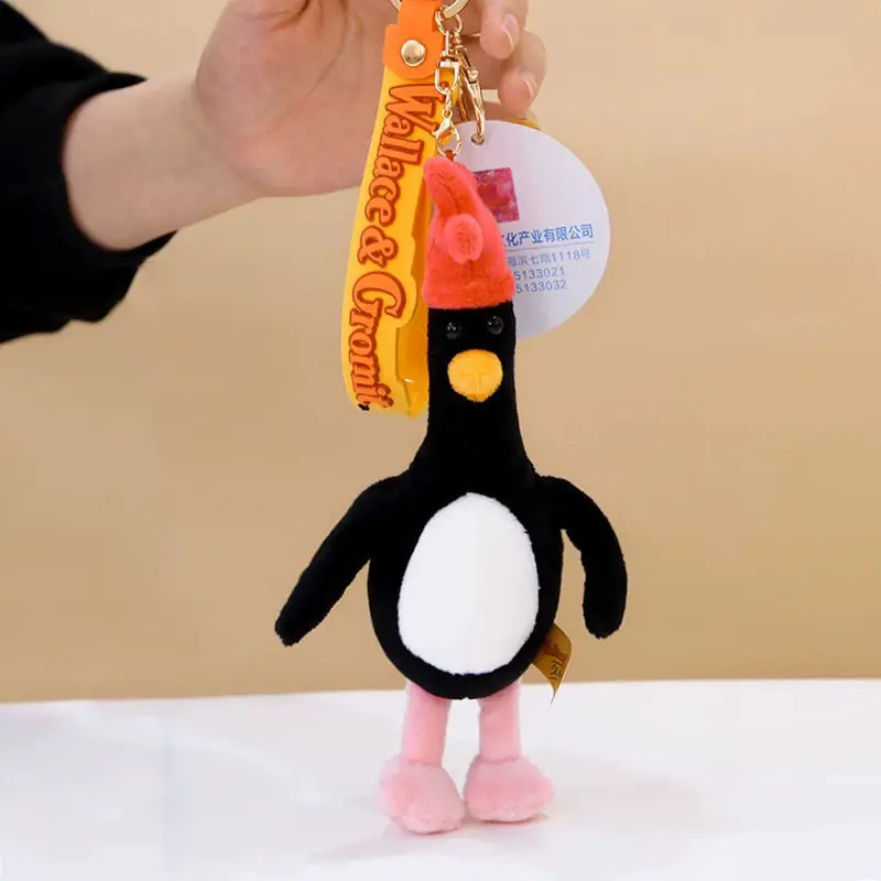 Norbot dos desenhos animados chaveiro de pelúcia macio dos desenhos animados boneca mochila acessório pendurado chaveiro do carro presente para meninos e meninas em feriados