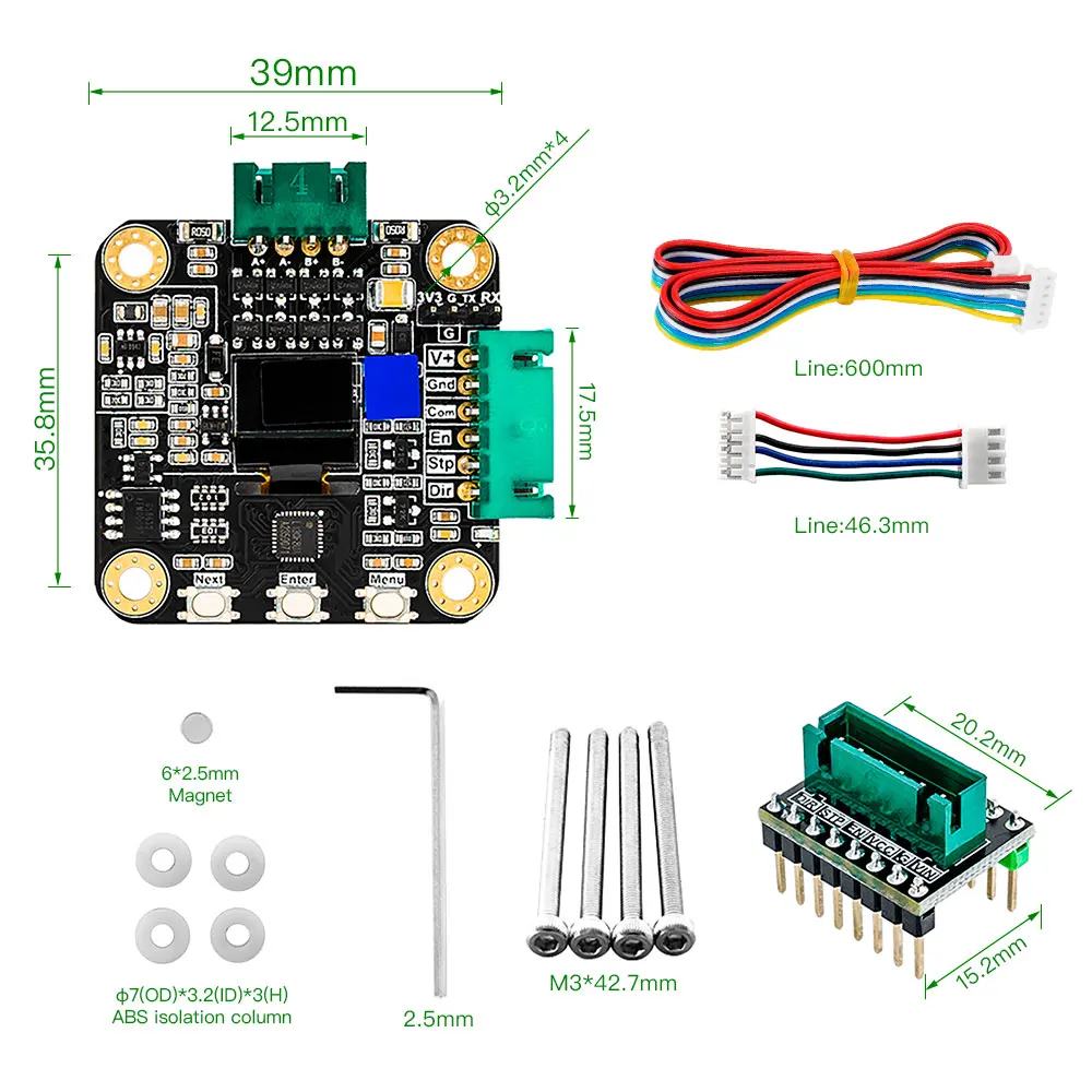 Драйвер шагового двигателя RAMPS MKS servo42c _ pcba 32 бит ARM с замкнутым контуром NEMA17 Servomotor CNC Запчасти для 3D-принтера Gen_L SGen_L