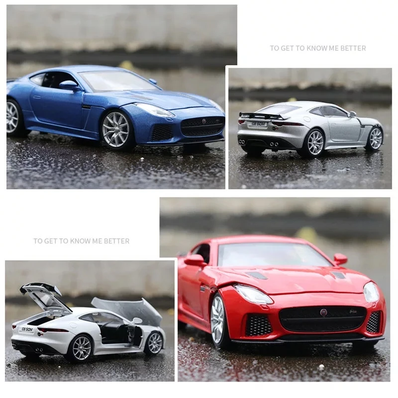 F-TYPE SVR Supercar Railed/Motor/Cars/Bicycles RMZ city 1:32 Alloy Collection Model Simulation Exquisite Diecasts & Toy Vehicles