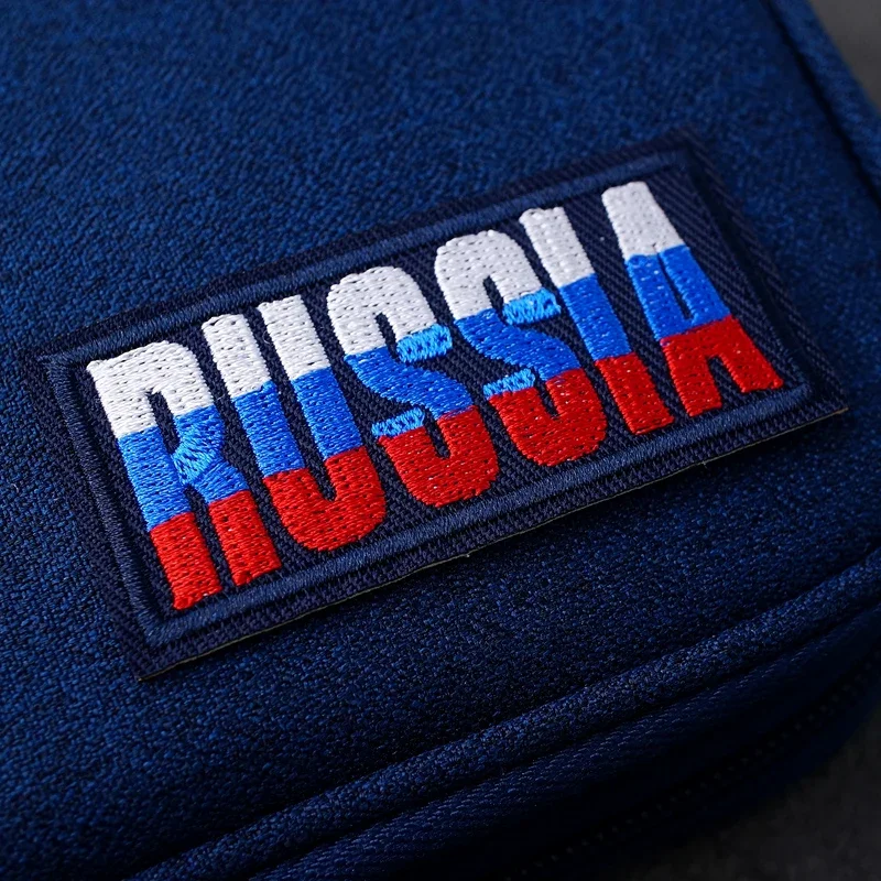 RUSSIA Size:3.9x7.2cm Mend Patch Embroidered Applique Sewing Clothes Stickers Garment Apparel Accessories Badge