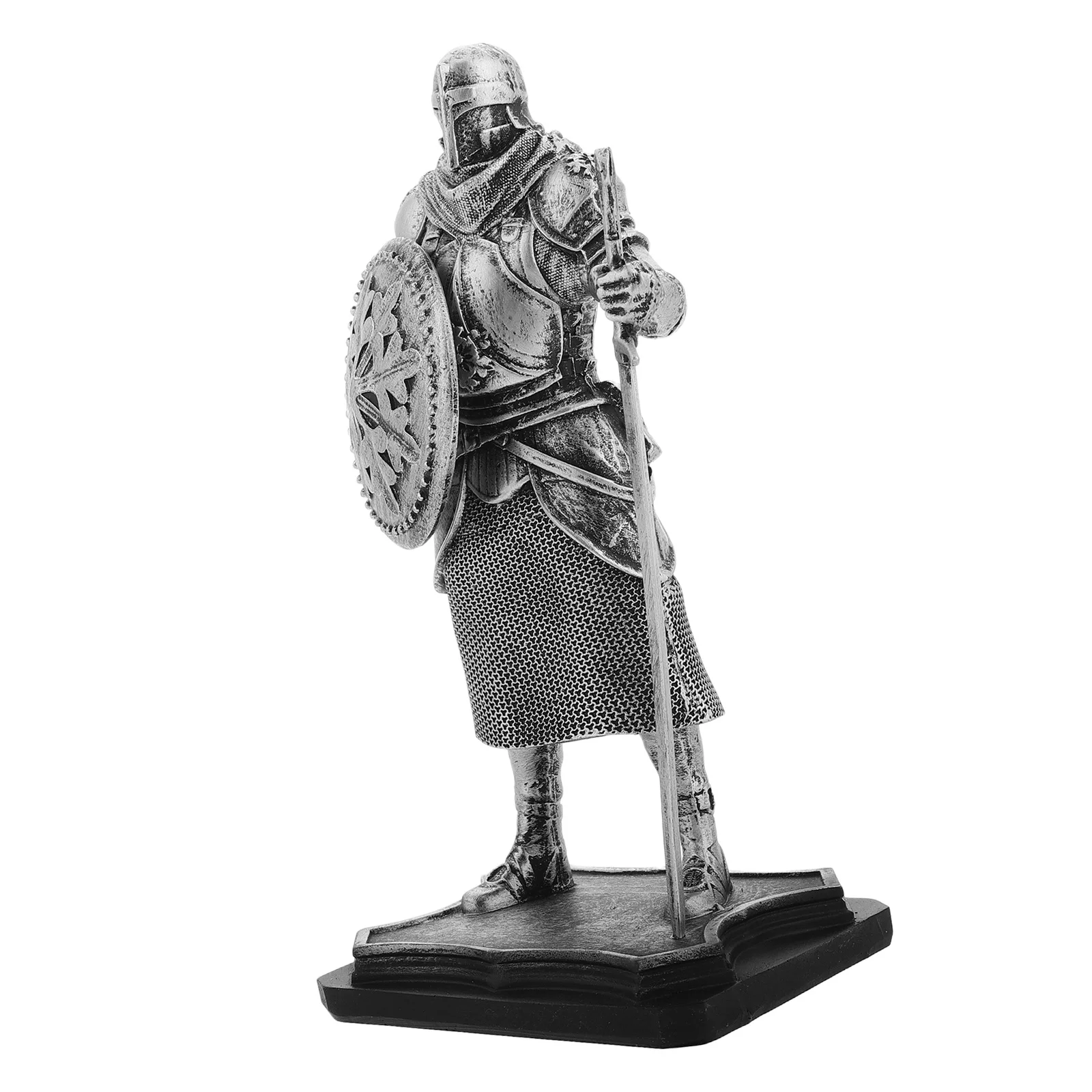 

Vintage Resin Medieval Guard Ornament Decorative Sculpture for Desk Office Living Room Creative Home Decor Resin Art