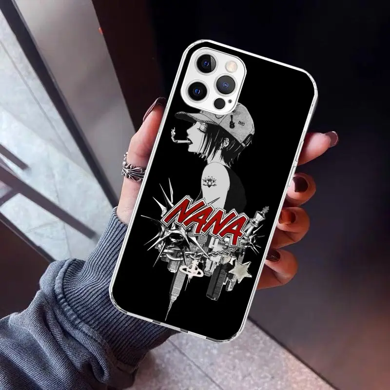 NaNa Osaki Anime Phone Case For iPhone 16 15 14 13 12 Mini 11 Pro Max Cover 7 Plus X XS XR 8 + SE Silicone Shell Print Fundas Fo