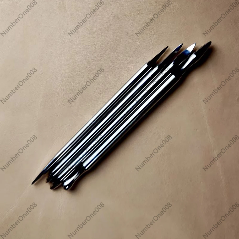 

4PCS Leather Sculpting Stamping Tool Set - Animal Hair Texture & Detailing Kit for Leather Craft