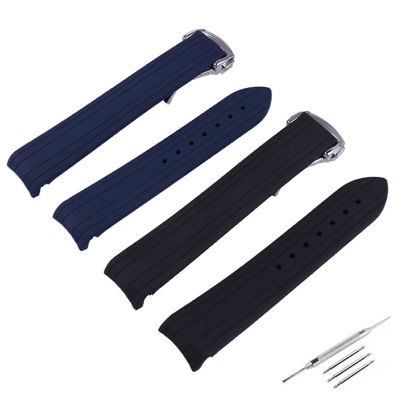 

Men's Rubber watch band accessory compatible with omega new Seamaster 300 Universe Ocean AT150 women's silicone watch strap 20mm