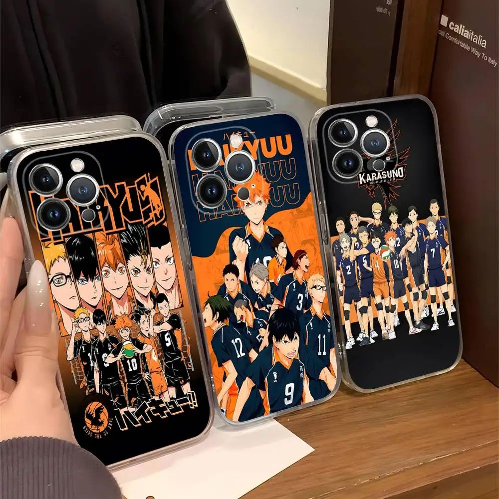 Haikyuu Karasuno الكرة الطائرة أنيمي جراب هاتف آيفون 17 16 15 14 11 12 13 Mini Pro XS Max Plus Funda Shell #1