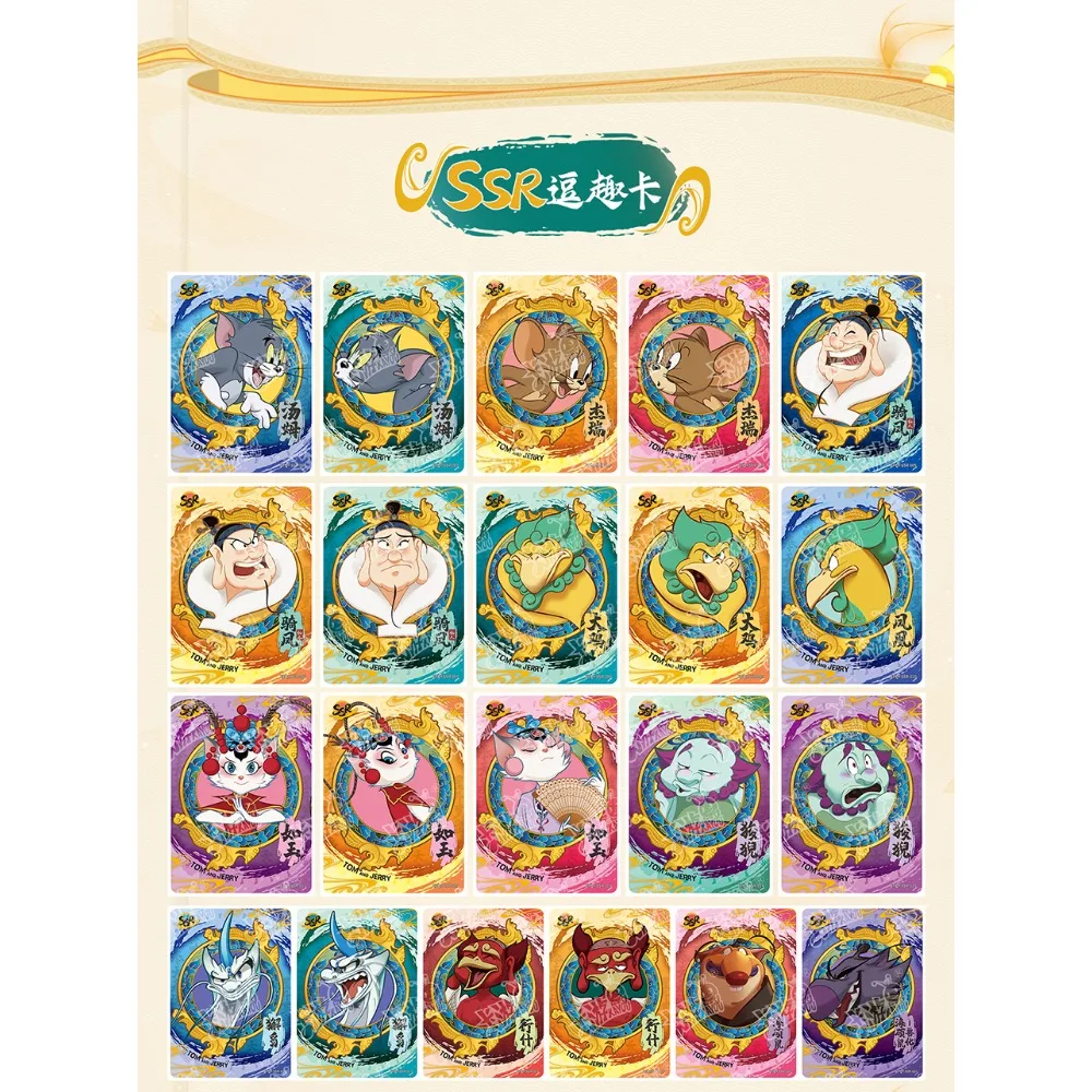 Kayou Original Tom und Jerry Sammelkarten für Kinder, amerikanische Animationsfilme, seltene limitierte Signatiekarten, kreative Geschenke