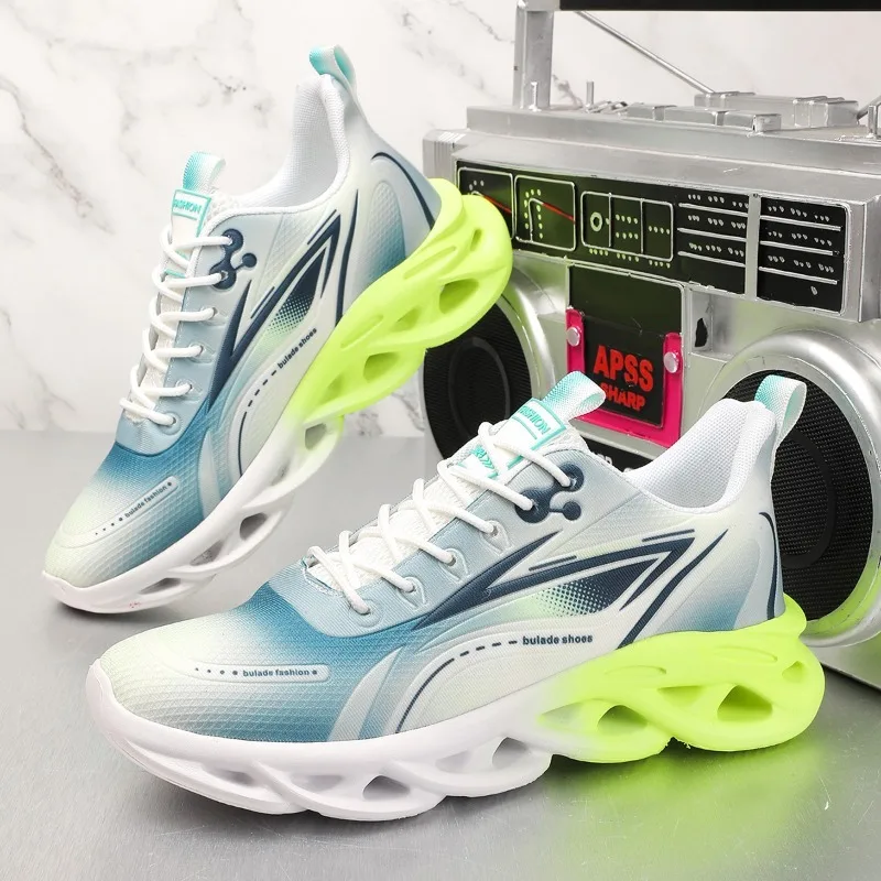 

2025 New Fashionable Mens and Womens Sports Shoes Elastic Cushioning Running Shoes Stable and Flexible Lightweight Walking Shoes