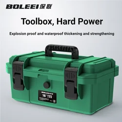 Portable Plastic Tool Box Waterproof Professional Multifunctional Electrician Storage Protective Shockproof Suitcase Tool Box