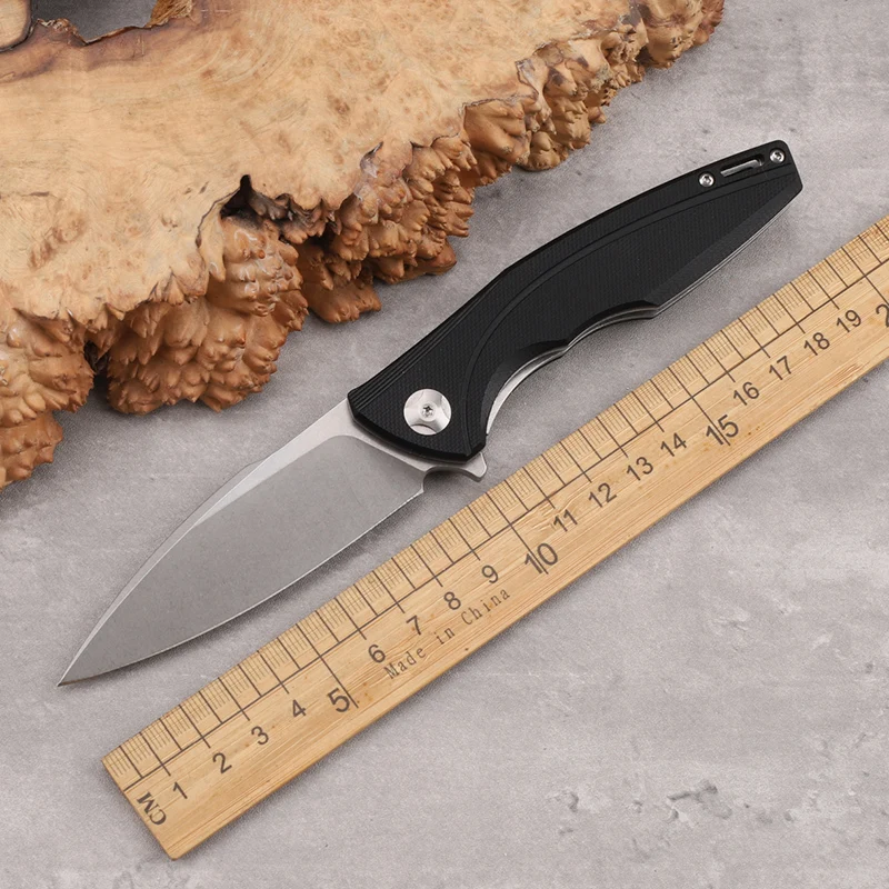 

G10 Non slip Handle Folding Knife Outdoor Camping Survival Fishing Pocket Multi functional EDC Tool