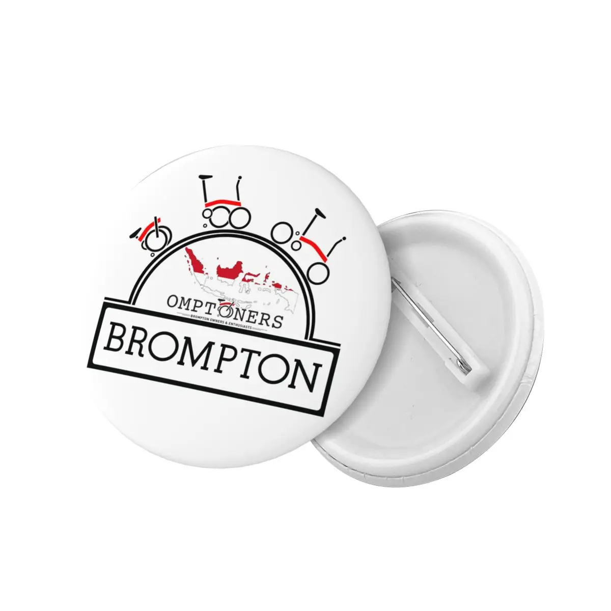 Bromptons Folding Bike Logo Pins Badges Hats Pinback Buttons Brooches Lovers Gift