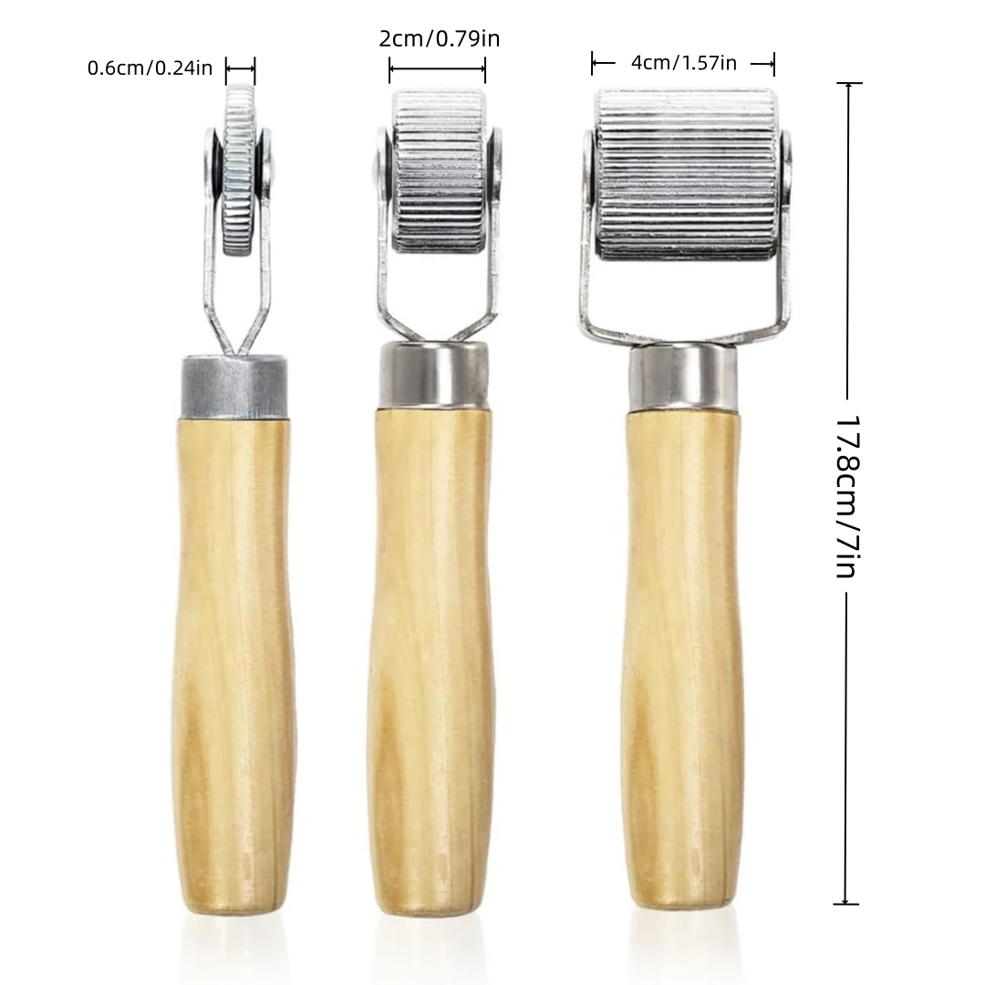 Car Tire Repair Roller Wooden Handle Auto Patch Roller Car Audio Sound Deadening Application Roller Tool