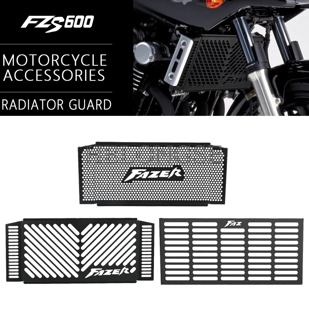 

Motorcycle Accessories FZS 600 FAZER S For YAMAHA FZS600 FAZER Radiator Guard Grille Cover Protector 1998-2000 2001 2002 2003