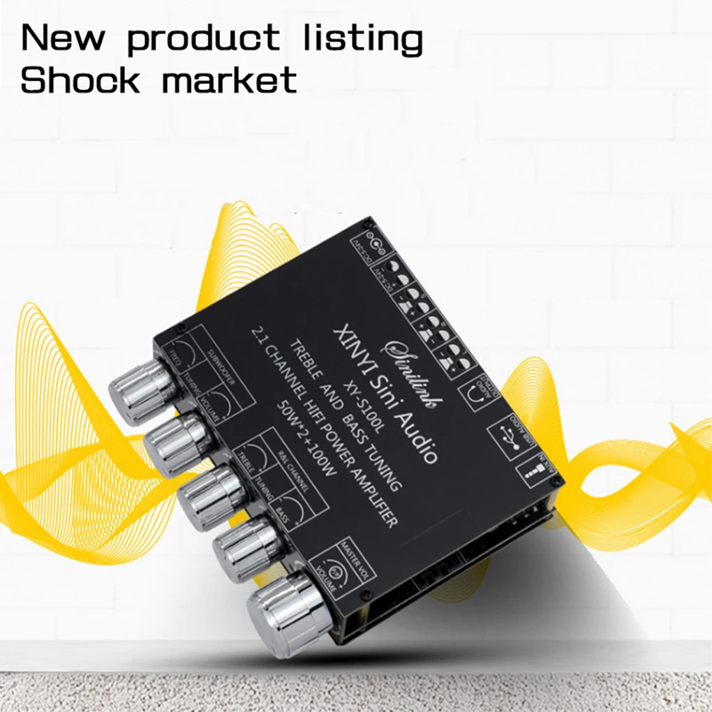 

Subwoofer Wireless Power Amplifier Board Adjustable Bluetooth-compatible Module AUX Input Computer Speaker Accessories