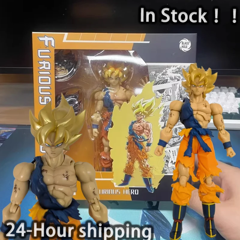 

В наличии Black Hole ToysSHF SSJ Battle Damaged Super Saiyan Furious Hero Son Goku Dragon Ball Z Аниме Фигурка Модель Подарок