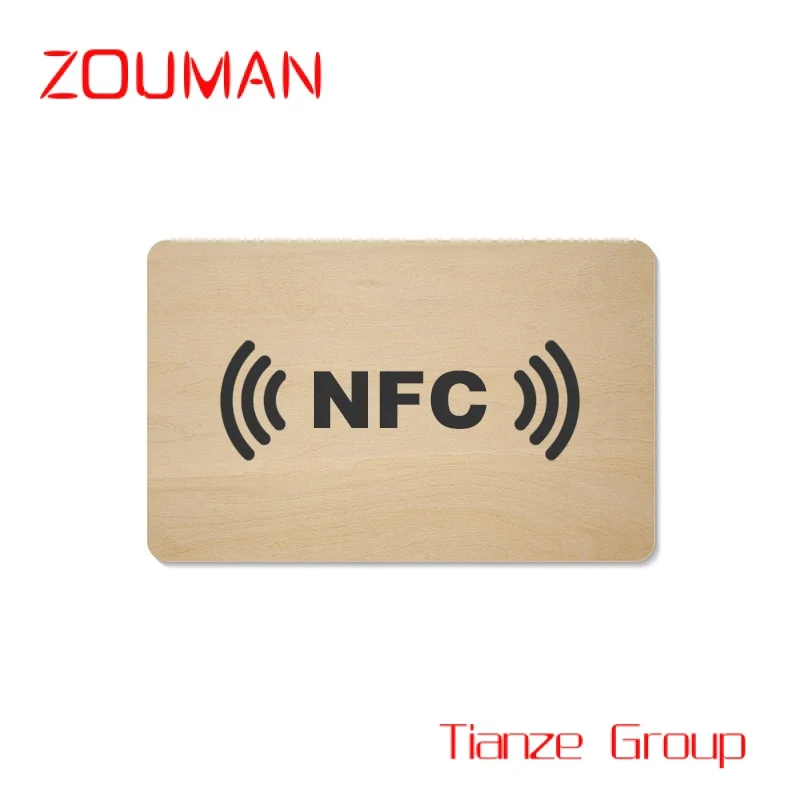 

Custom , ood Busins Car RFID ISO14443A N213/216 N ooden Hotel Card