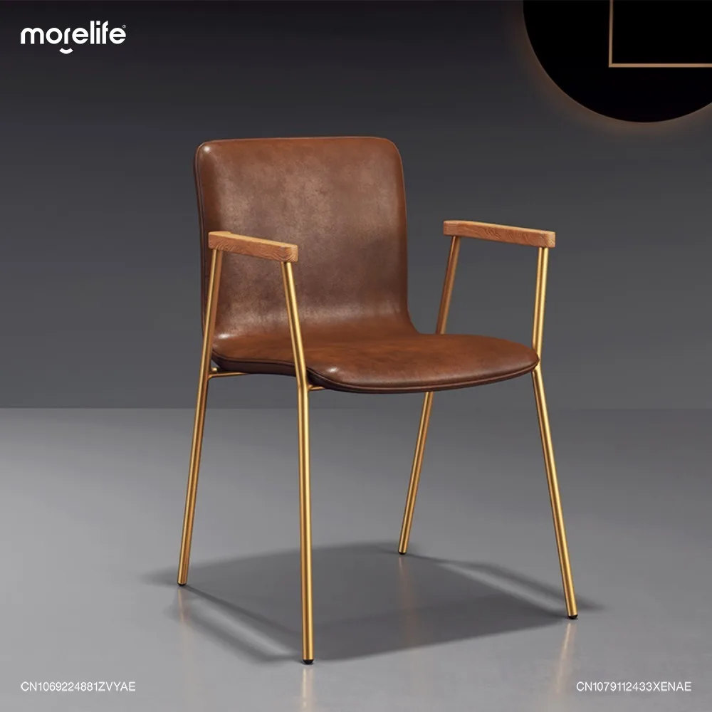 New Light Luxury Dining Chair Modern Simple Designer Office Backrest Stool Nordic Industrial Style Living Room Furniture K01