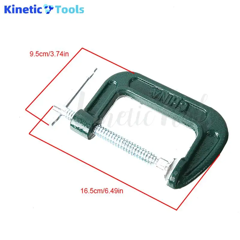 G-type klem Houtbewerkingsklem Armatuur Ijzeren klem Houtbewerkingsgereedschap Accessoire Groen Geschikt voor houtbewerkingsconstructie