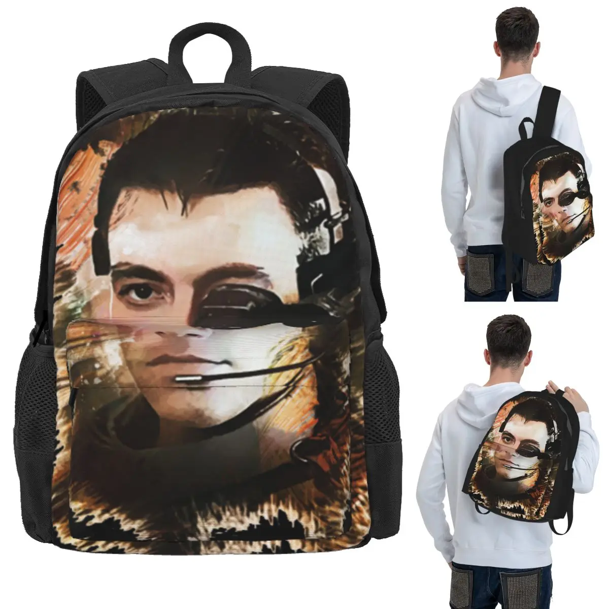 Universal Soldier Jean Claude Van Damme Student Backpack School Bag Hiking Travel Daypack for Boys Girls Bookbag Shoulder Bags