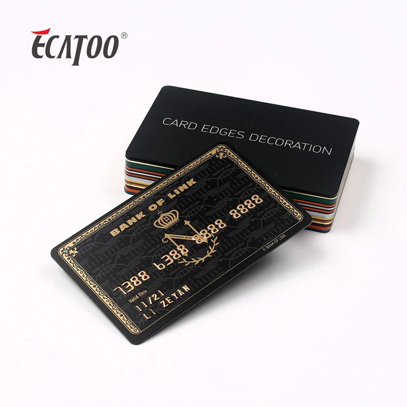 30 0piece.Custom. ecatoo hot sale custom printed offset printing Cards business card with Embossed printing