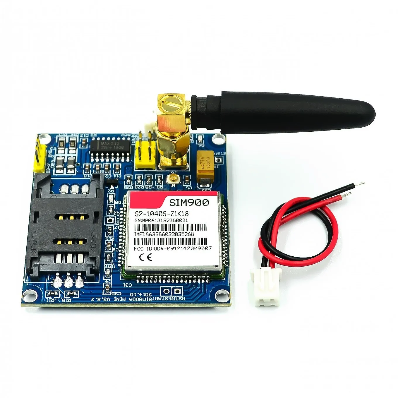 1 szt. Moduł GSM zestaw SIM900A V4.0 moduł rozszerzenie bezprzewodowe GSM GPRS antena planszowa testowana na całym świecie