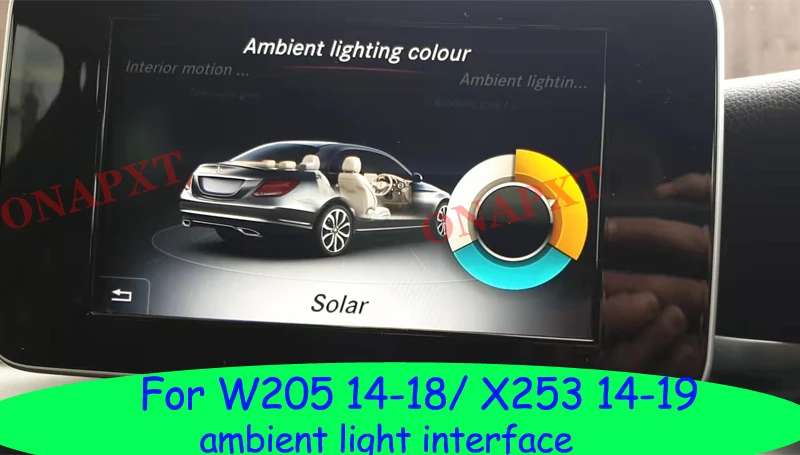 One Click Ambient Light OBD Coding For Mercedes-Benz A/B/C/GLC/GLA/GLB/CLA Class W176 W177 W246 W205 X253 W156 W117 W447