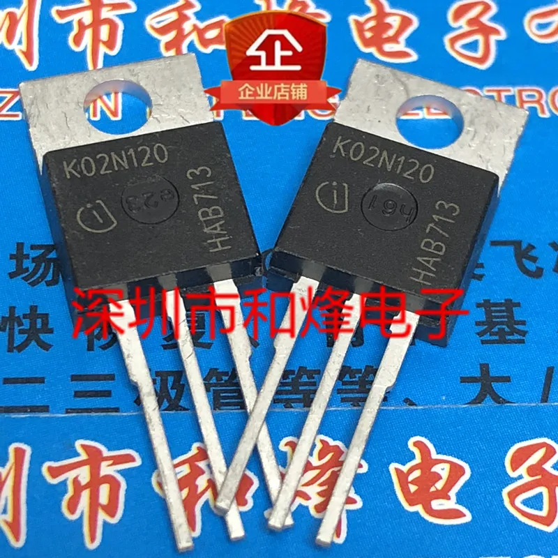 5PCS-10PCS K02N120 SKP02N120  TO-220 1200V 2A  New And Original On Stock