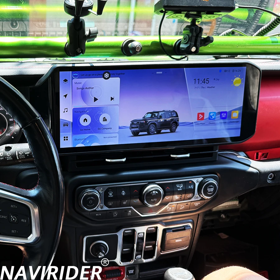 

15-дюймовый автомобильный радиоприемник QLED для Jeep Wrangler 2018-2022 Android 11 CarPlay стерео GPS-навигация мультимедийная головка