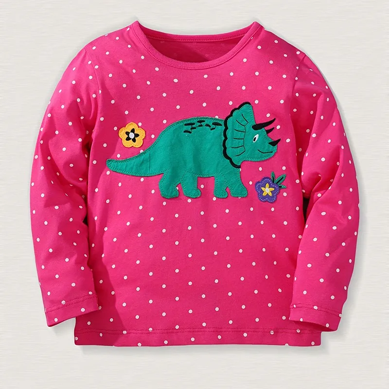 Autumn Children\'s Clothing Cartoon Dinosaur Print Clothes Girls Boys Spring Long Sleeve Pullover Kids Casual Sweatshirts