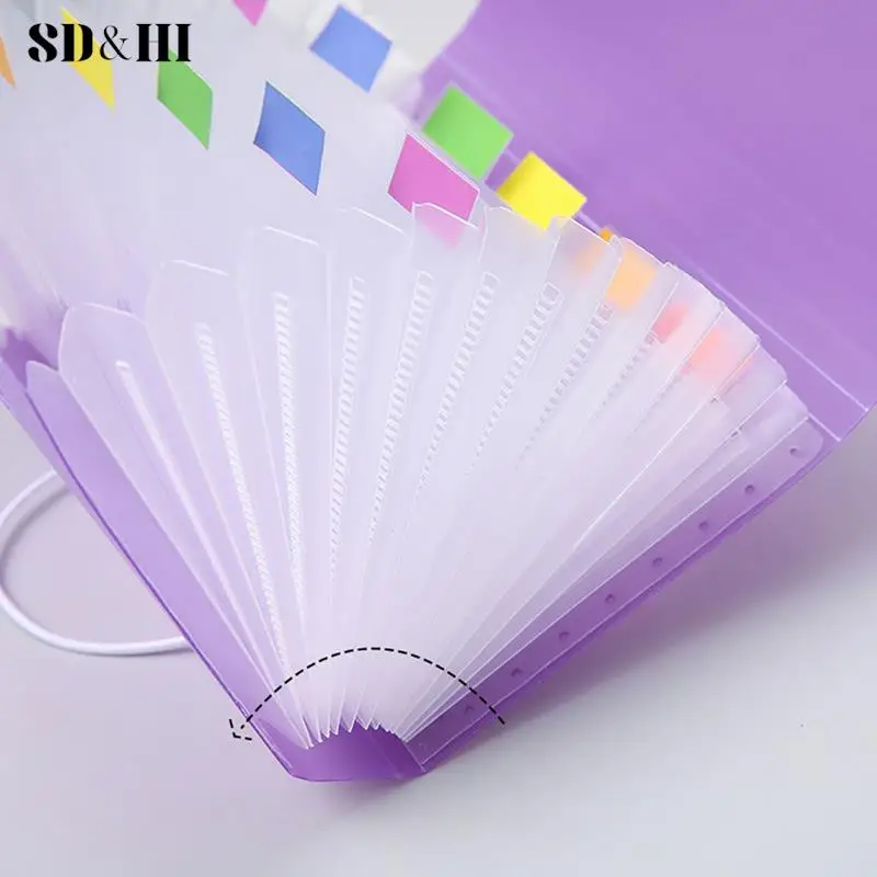 Impermeável Expansão Carteira Organ Bag, File Organizer, Data Book, 13 Camadas, A6