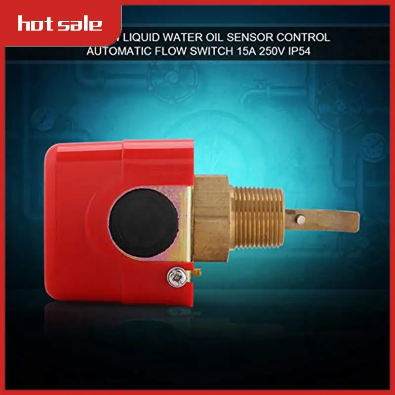 

A52I-HFS-20 R3/4 Threaded Propeller Liquid Water Oil Flow Sensor Switch Automatic Control Flow Switch 15A 250V
