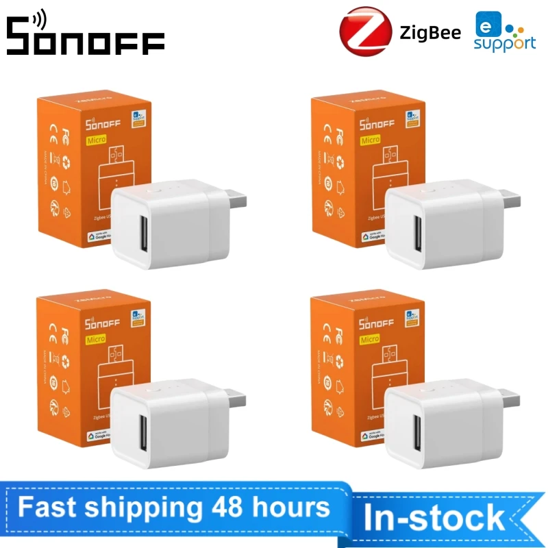 

SONOFF ZBMicro Zigbee Micro USB Умный адаптер Быстрая зарядка Работает как маршрутизатор Zigbee Широкая передача голосового управления Alexa Google Home