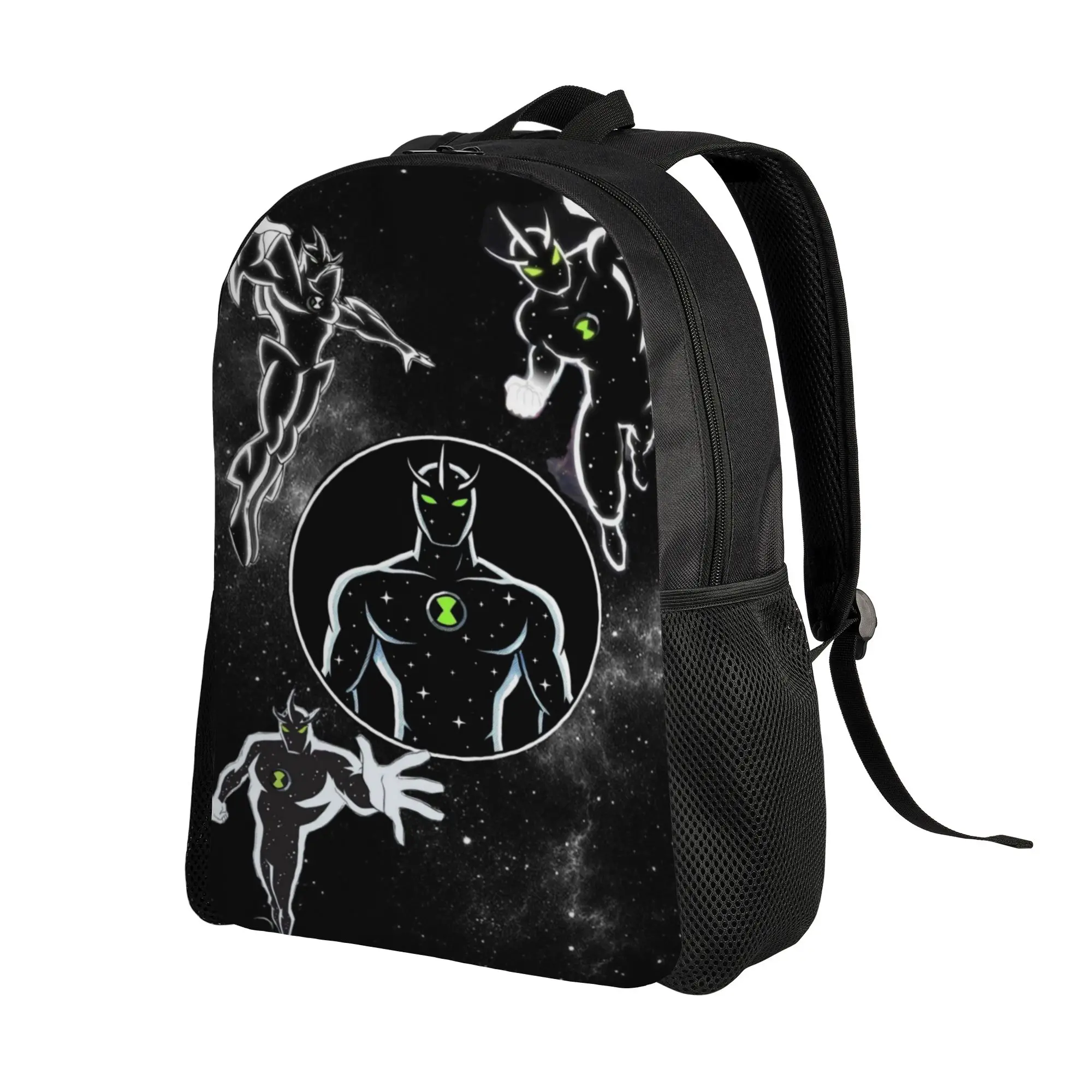 Ben 10 Backpack Back to school season Ben10 Galaxy Alien Silhouette   Super Quality Backpack