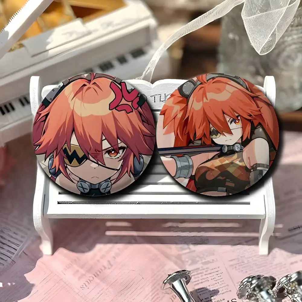 

Koleda Belobog Zzz Cute Badges Round Exquisite Badge Brooches Creative Pins For Clothes Hat Backpack Gift Accessories