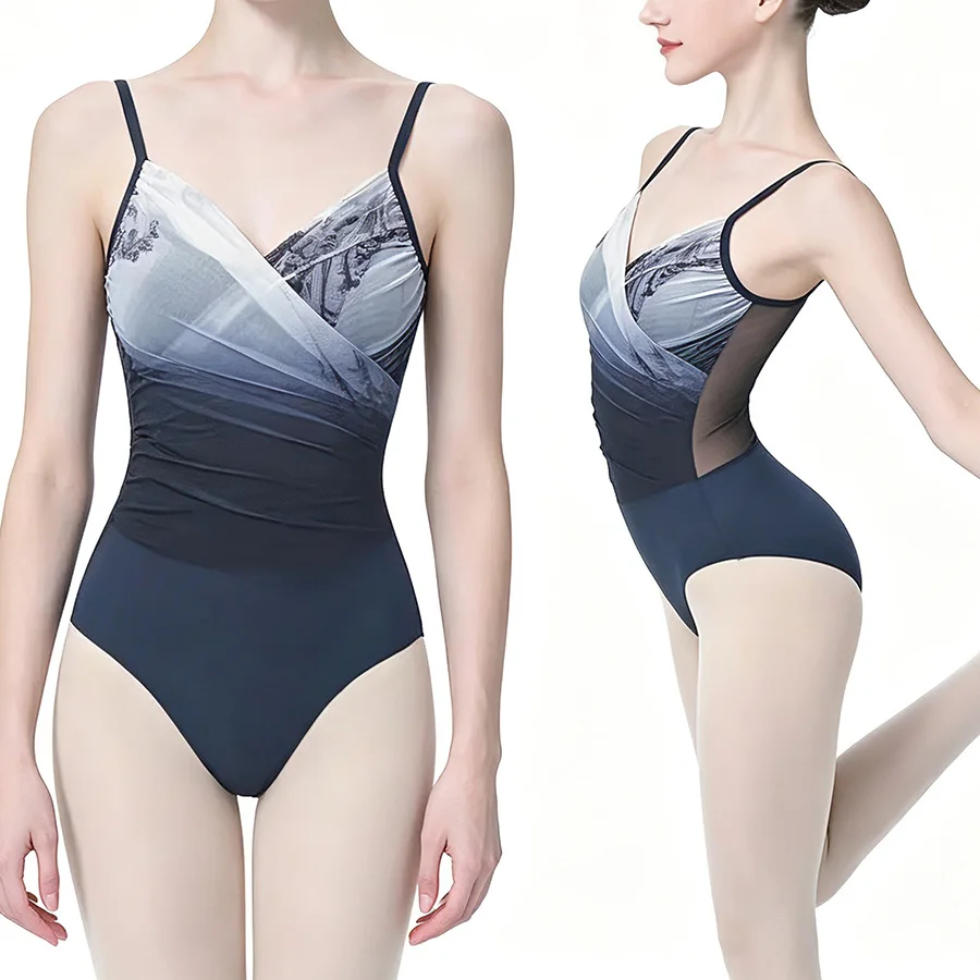 chinoiserie-women-camisole-ballet-leotard-tie-dye-print-adjustable-straps-dance-bodysuit-for-adult-training
