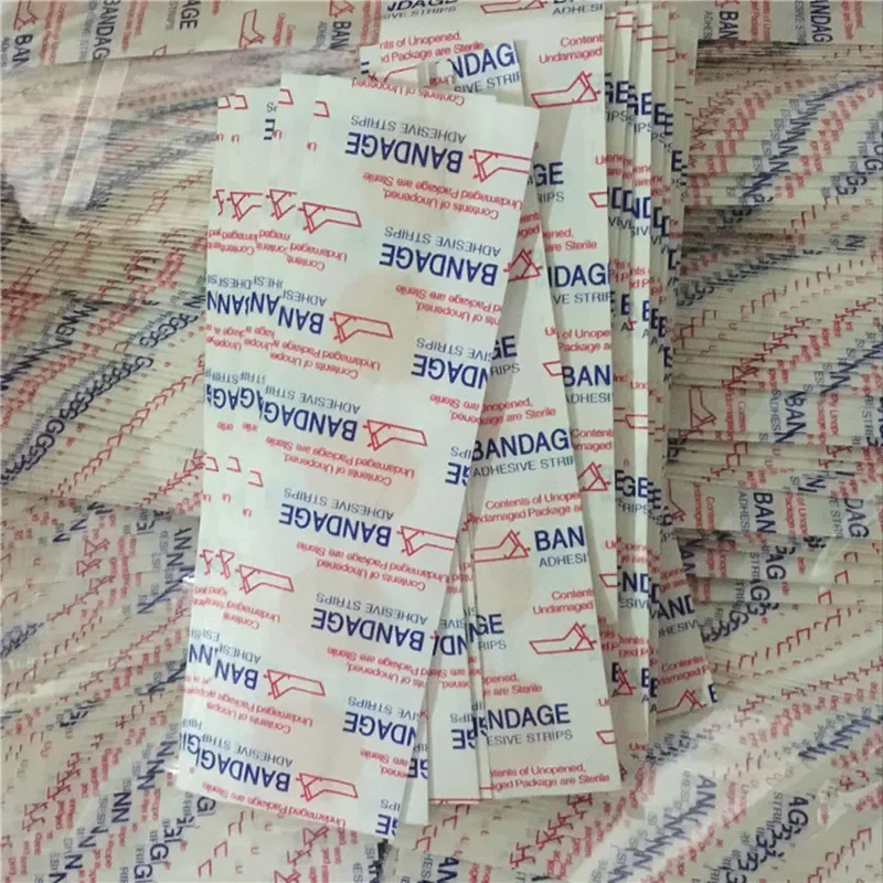 Imagem -02 - Fita Adesiva Redonda Impermeável Ferida Band Aid para Esportes Ataduras de Primeiros Socorros Adesivos 100 Pcs por Lote