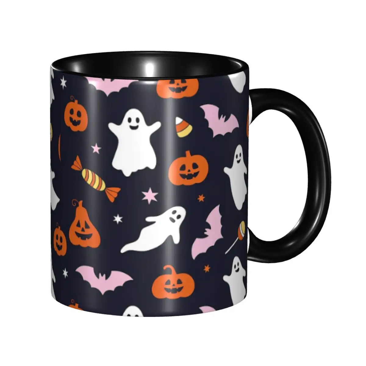 2025 Cute Spooky Ghosts Halloween Accessories Mugs Novelty Tea Cup