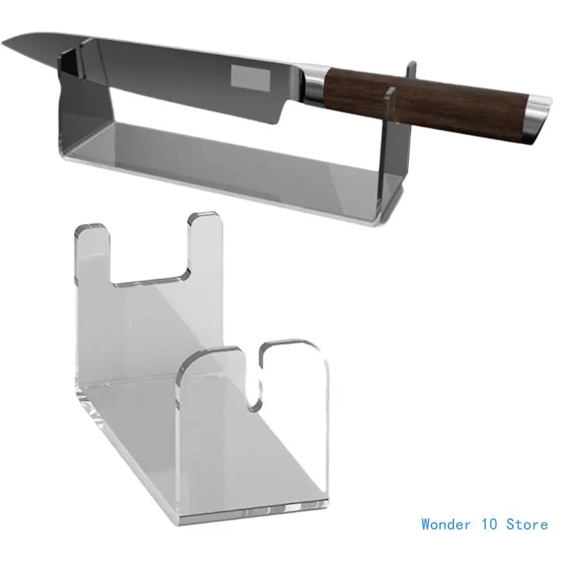 Knives Acrylic Display Stand Rack for Storage Single Knife Desktop Decoration