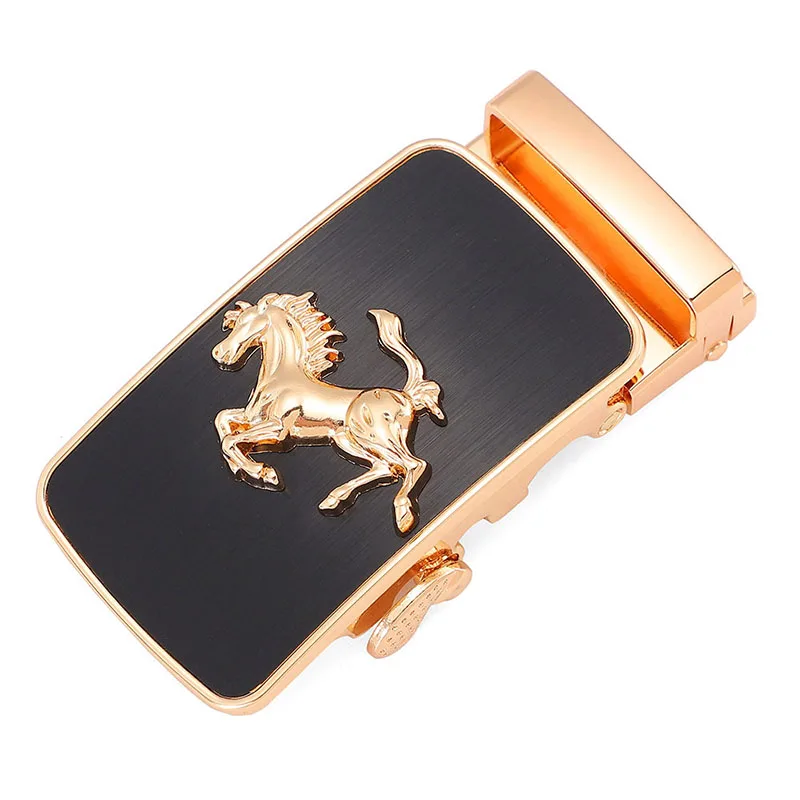 Cintura con fibbia automatica in lega di lusso da uomo - Fibbia per cintura alla moda larga 3,5 cm per jeans e abiti, accessori per cinture eleganti premium