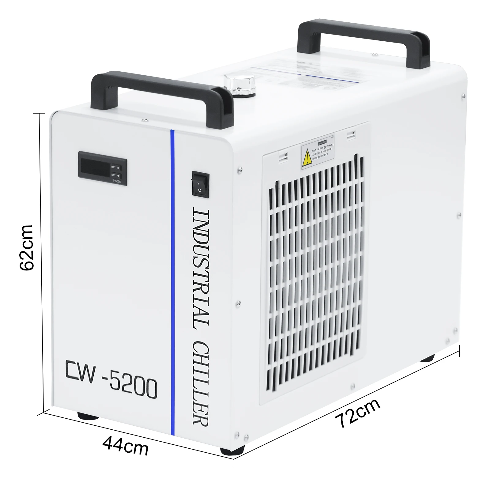 SIHAO CW3000 CW5000 CW5200 مبرد المياه الصناعية لآلة قطع النقش CO2 تبريد 40 واط 50 واط 60 واط 80 واط أنبوب الليزر