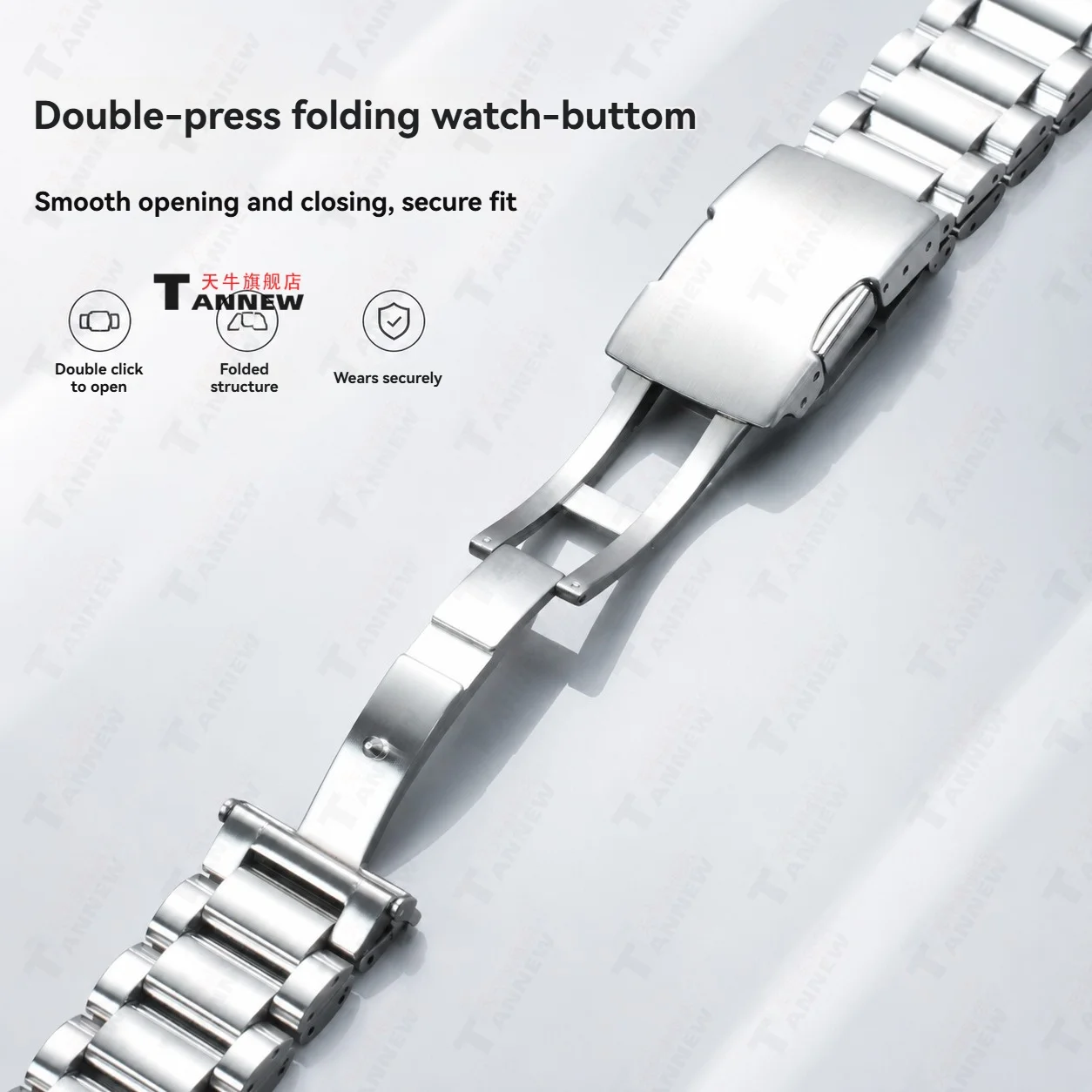 Compatible with Citizen Eco-Drive JW0138 JW0139 JW0149-10L JW0148-12L, Stainless Steel Watch Bracelet, Men's Replacement Band
