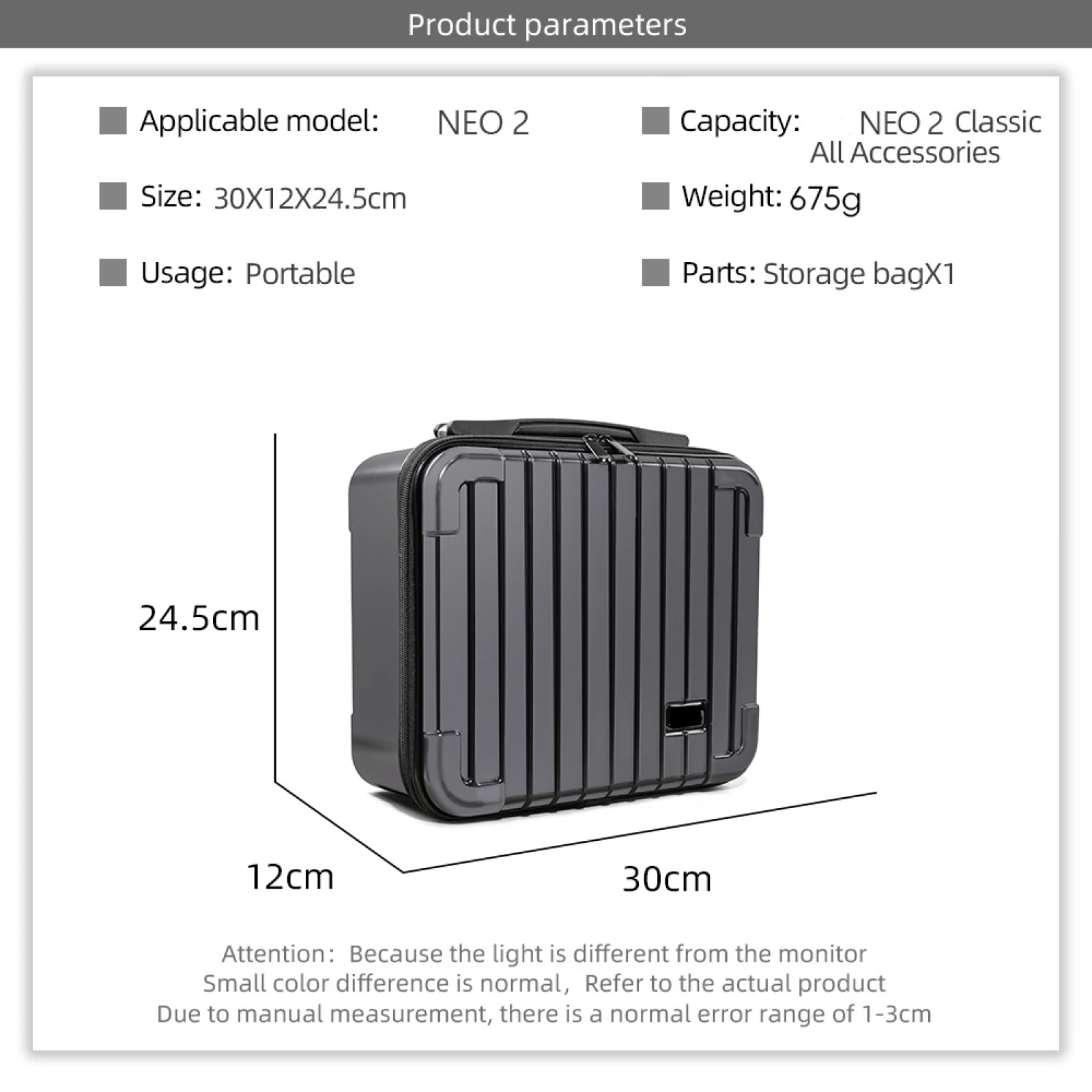 

For DJI Neo2 Fly More Combo Carrying Case with RC-N3 Remote Controller,Neo Intelligent Flight Battery,Charging Hub Drone Bag