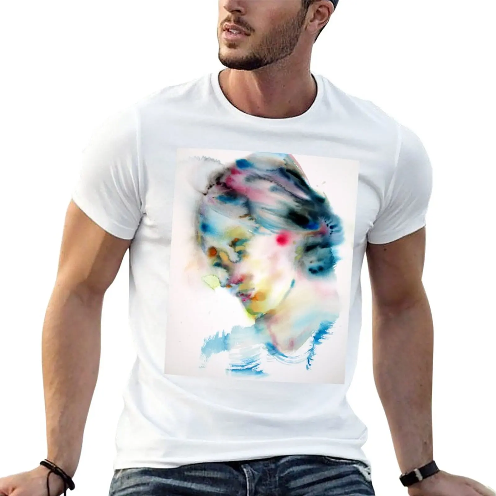 VIRGINIA WOOLF -watercolor portrait T-Shirt cute tops sublime t shirt t shirts for men graphic